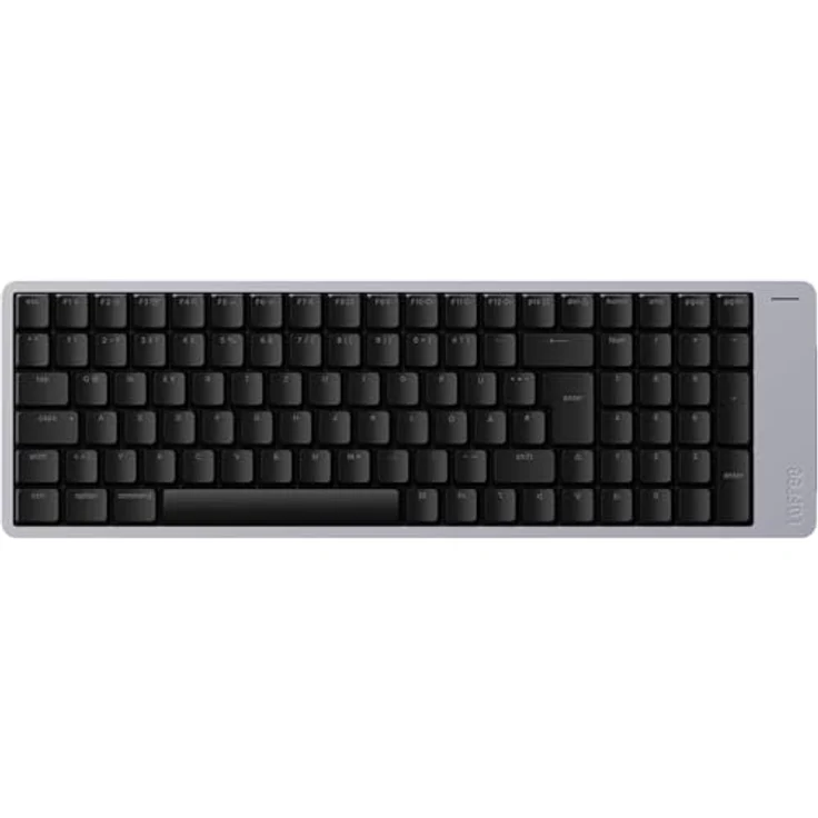 LOFREE Flow2 Low-Profile Mechanik-Tastatur, Aluminiumlegierung mit Pulse Taktil-Schaltern, kabellos mit 3 Verbindungsmodi, QWERTZ-Layout, Spacegrey, 3000 mAh Akku – Bild 1