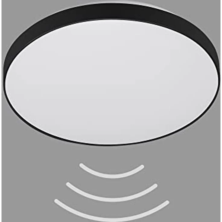 Telefunken LED Deckenleuchte mit Bewegungssensor & Tageslichtsensor, 16W, 1.500 Lumen, Ø 29cm, Weiß/Schwarz - Preisvergleich – Bild 1