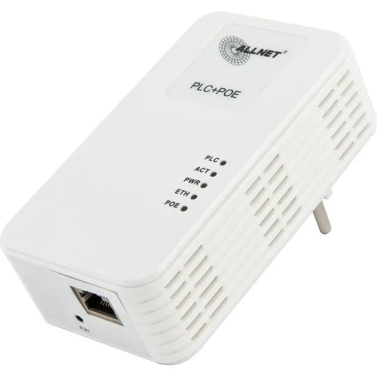 Allnet Schweiz Powerline 1200Mbit Bridge RJ45 HomePlugV2 "SmartLink" mit PoE AT ALL1681203, 1200 Mbit/s, Plug & Play, MIMO-Unterstützung, PoE-Injektor bis 30W