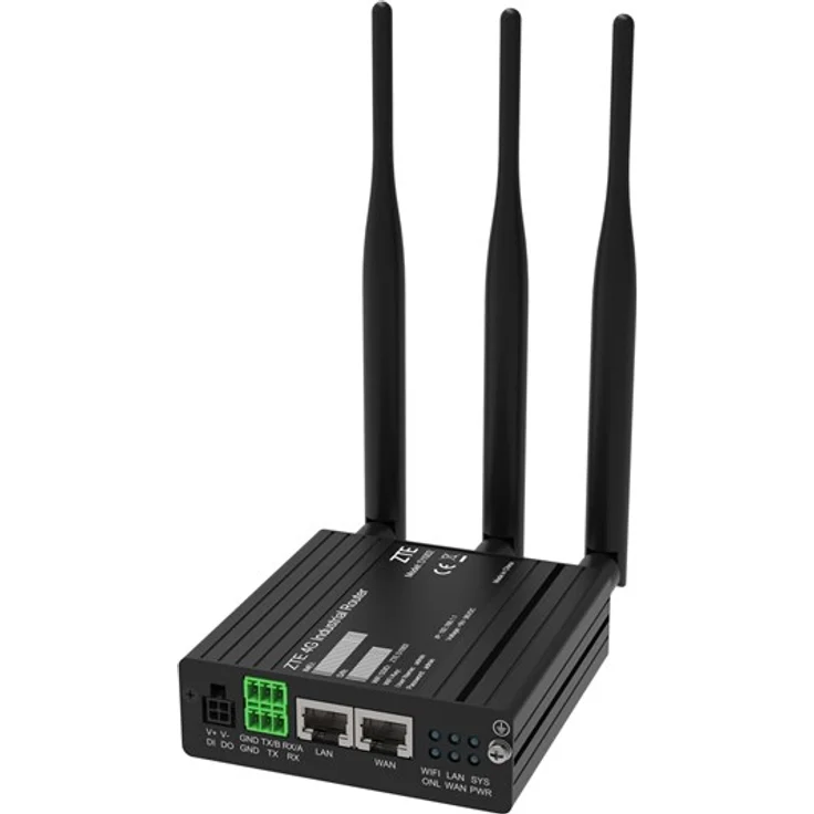 ZTE D1002 Industrial 4G Router, WLAN-Router 802.11 b/g/n mit dual SIM, RS232, RS485 und Ethernet-Anschlüssen