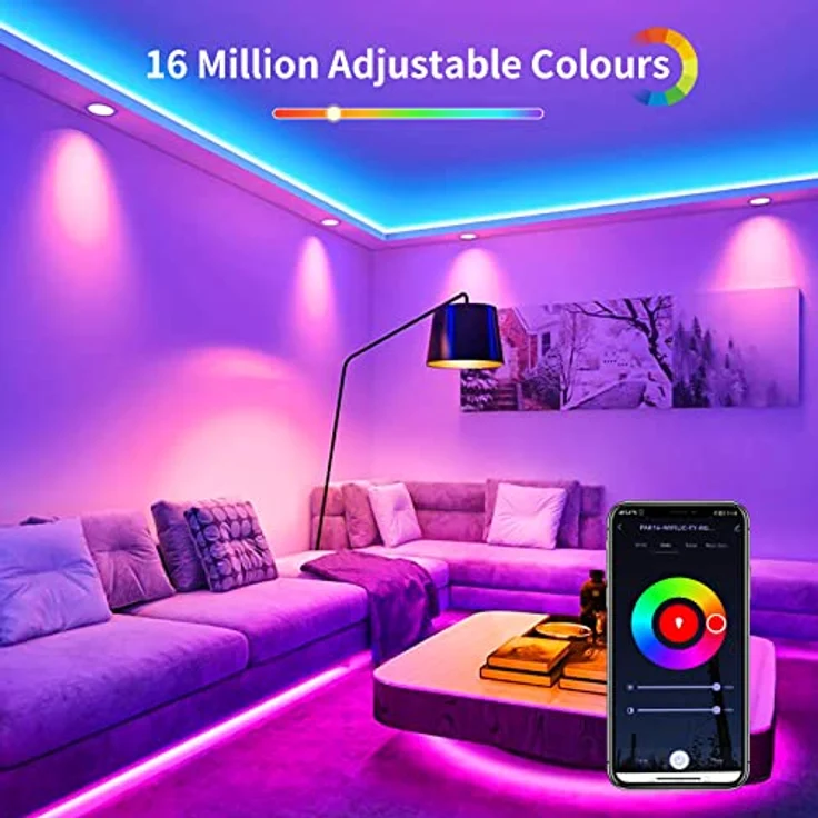 Fitop Alexa Glühbirnen GU10 Wlan Smart Lampe,4.7W Entspricht 50W,RGB 16 Millionen Farben+Warmweiß-Kaltweiß,Dimmbar per App oder Sprach,Kompatibel mit Alexa/Google Home,Kein Hub Benötig,5 Stück – Bild 4