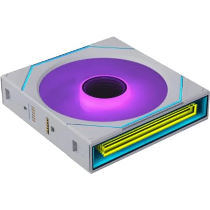 Lian Li UNI FAN SL-INF FLEX, Wireless Lüfter ARGB 120mm, 3er-Pack mit Controller, weiß, bis 113,8 m³/h Airflow – Bild 4