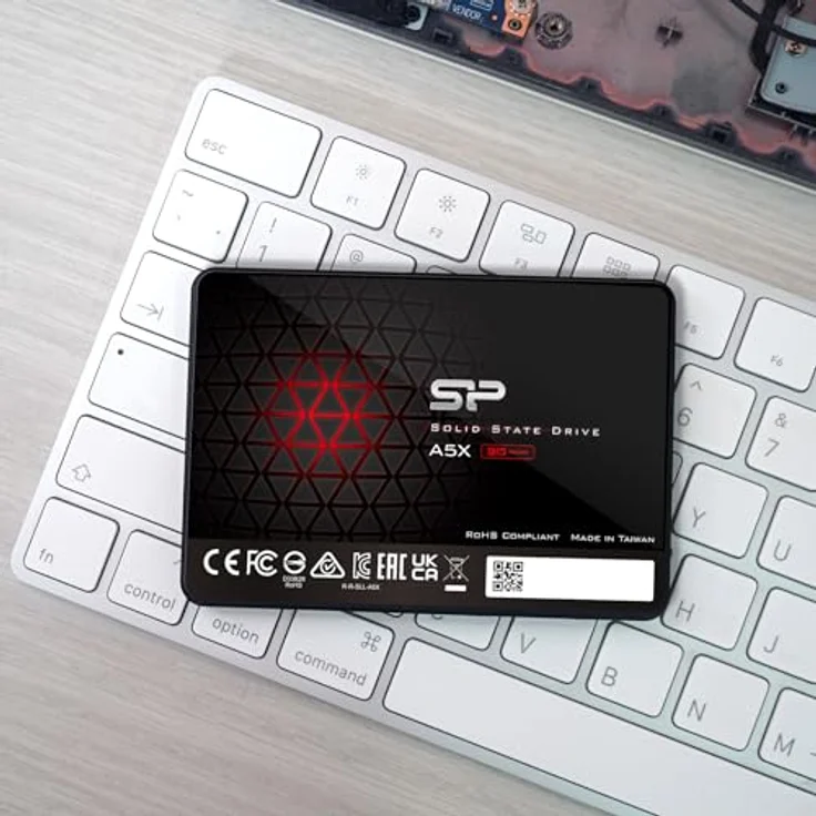 Silicon Power SP256GBSS3A55S25AY, 256GB SSD 3D NAND SLC Cache, SATA III 2.5" 7mm Interne Festplatte – Bild 4