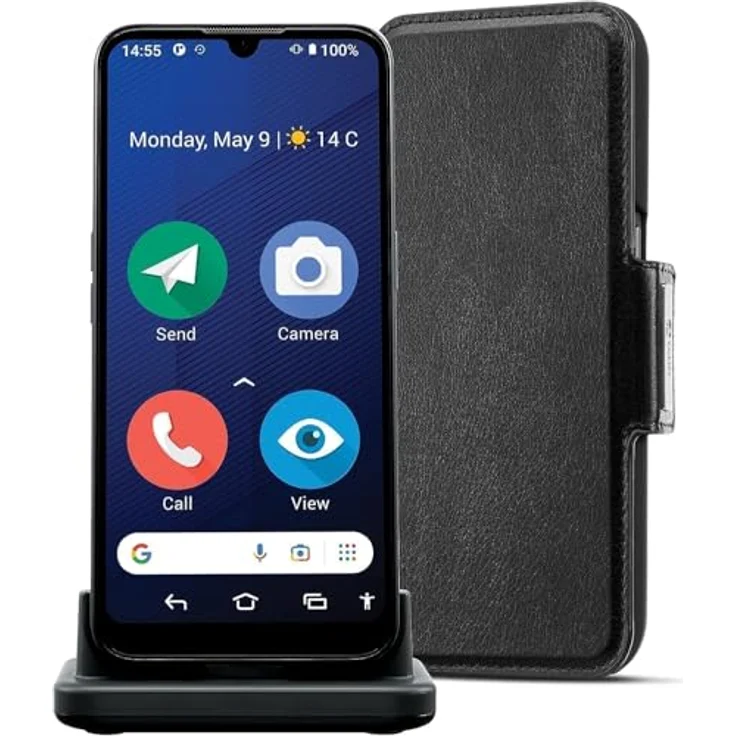 Doro 8200 Plus Dark Blue, Smartphone für Senioren mit einfacher Bedienung – Bild 1