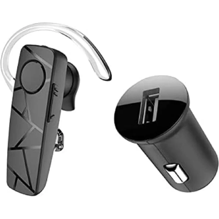 TELLUR Vox 60 Headset Bluetooth Handy, USB-C, Multipoint-Zwei verbundene Geräte gleichzeitig, 360° Drehung des rechten oder linken Ohrs, IOS, Android und PC, Autoladegerät enthalten – Bild 1