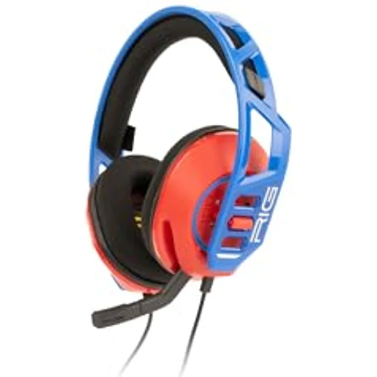 Nacon Gaming RIG 900 MAX HX, Kabelgebundenes Gaming Headset mit 40-mm-Treibern, Rot, Blau