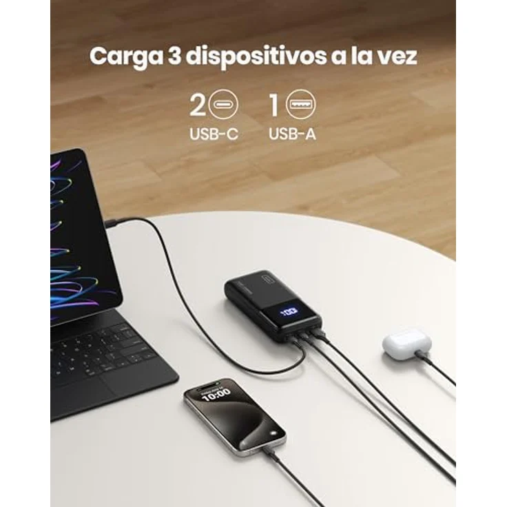 INIU Power Bank, 65W 20000mAh Powerbank Klein Aber Stark Phone & Laptop, Externe Handyakkus USB C Input & Output Kompatibel mit MacBook Pro Steam Deck iPad iPhone 15 14 Pro Max Mini Samsung S23 etc – Bild 5