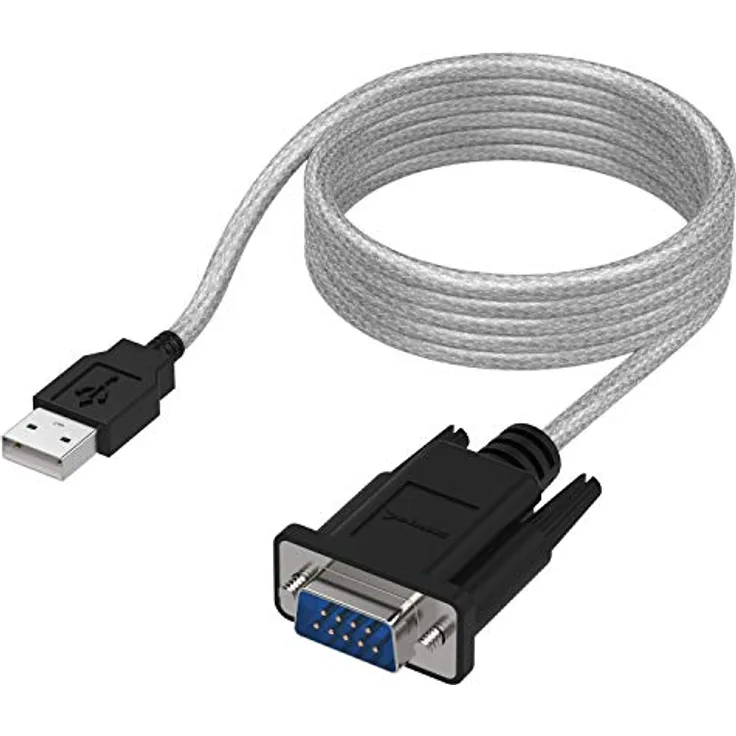 SABRENT USB auf serielles Adapter (1.8m) USB auf RS232 seriell Kabel, DB-9 Konverterkabel (9-polig) für Windows, Mac OS, Linux (SBT-USC6K)