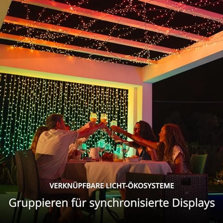 Twinkly Smarter Lichtervorhang Curtain 210 RGBW LED Bluetooth WiFi | kostenfr... - twinkly - Preisvergleich – Bild 5