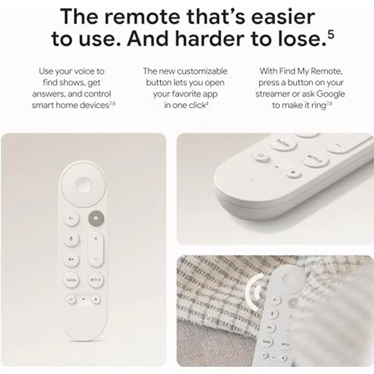 Google Kirkwood Pro leichtes Porzellan, 4K HDR mit Dolby Vision, 32 GB Speicher und sprachgesteuerte Fernbedienung – Bild 2