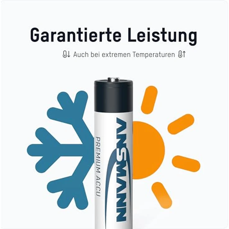 ANSMANN Akku AA Mignon 2500mAh 1,2V NiMH - wiederaufladbare Batterien AA Akkus maxE (geringe Selbstentladung & vorgeladen) ideal für Spielzeug, Funk-Tastatur-Maus, Wii & Xbox Controller (2 Stück) – Bild 5