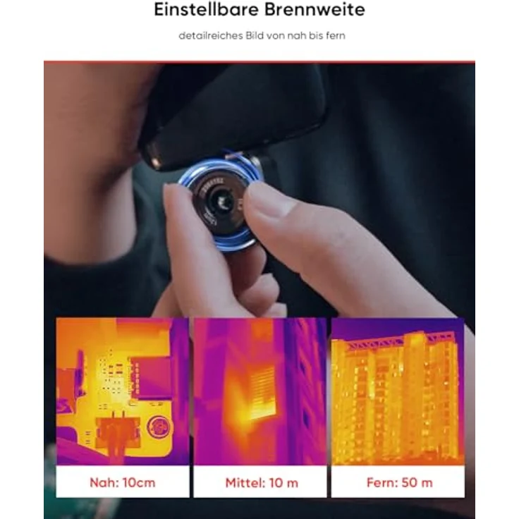 HIKMICRO Wärmebildkamera Mini2PlusV2, IR-Auflösung 256x192px, Kompatibel mit iOS und Android, USB-C/Lightning (iPhone 15-Serie) – Bild 4