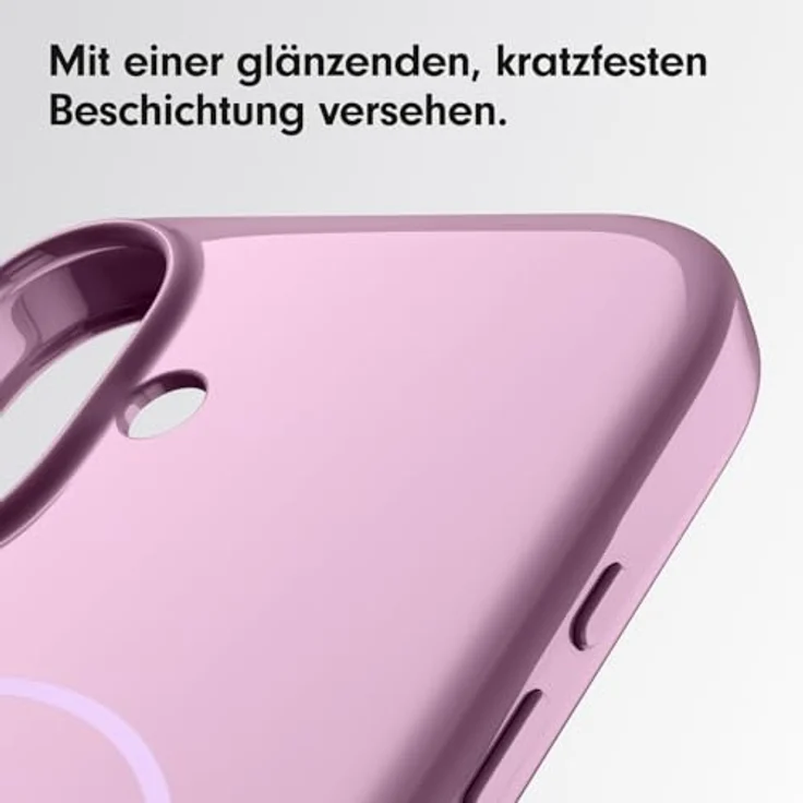 beats Case iPhone 16 - MagSafe, Kratzfeste Schutzhülle, passgenau, Innenfutter aus Mikrofaser - Abendlila – Bild 5