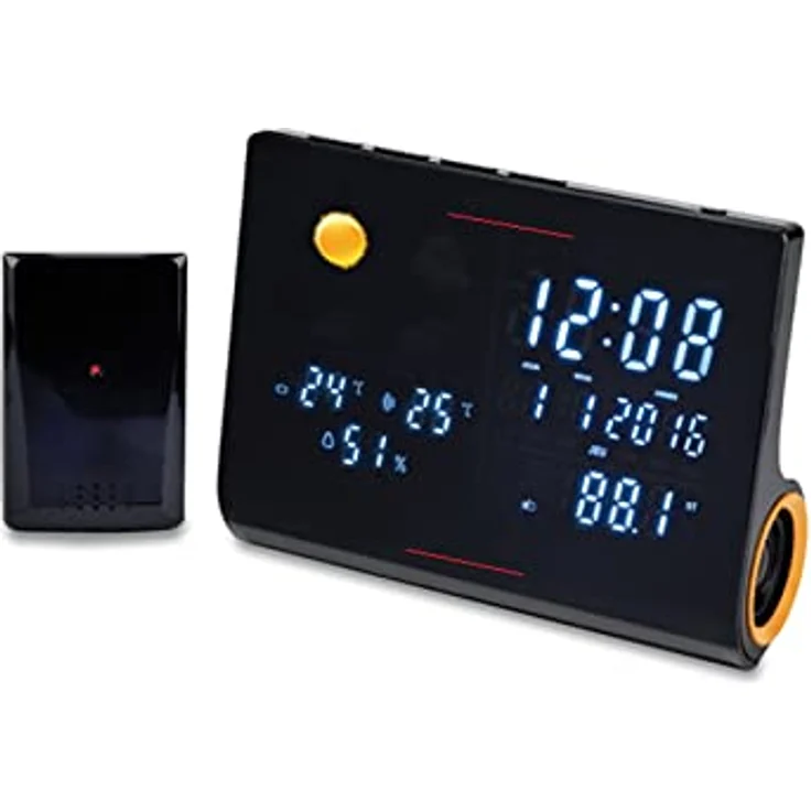 SILVA-Schneider UR-WS 1500 Uhrenradio mit Wetteranzeige, schwarz – Bild 1