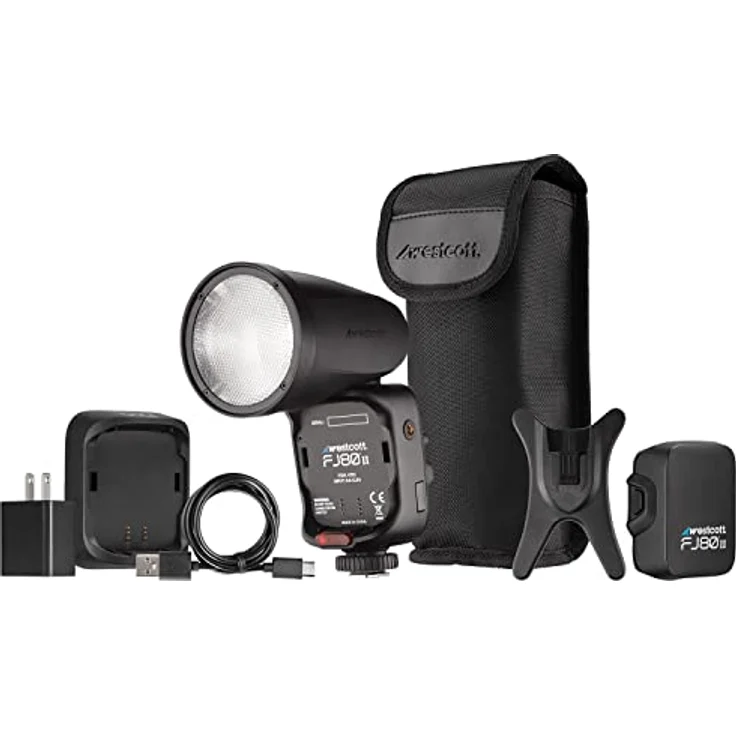 Westcott FJ80 II M Universal Touchscreen 80WS Speedlight, Aufsteckblitz mit 2,4-GHz-Funksystem, TTL-Kompatibilität und flexibler Blitzkopfverstellung – Bild 8