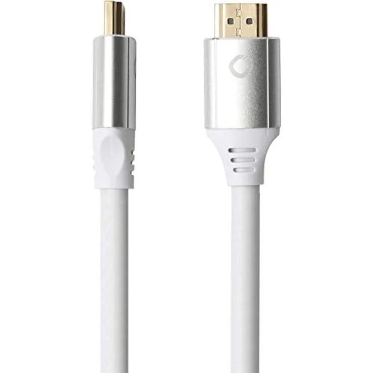 Oehlbach Black Magic MKII - 8K Ultra High-Speed HDMI-Kabel - 8K FUHD 60Hz 4320p / 4K 120Hz 2160p - 48Gbit/s (21:9 Cinema, 3D, Dolby Vision, Dynamic HDR 10+, VRR, eARC, UHD2) Weiß, 2 m – Bild 5