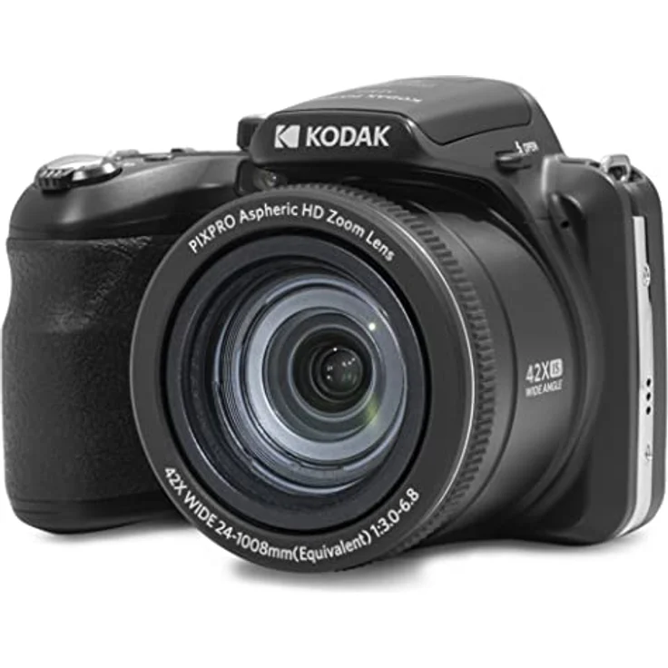 KODAK Pixpro Astro Zoom AZ425 Digitalkamera Bridge, 42 x optischer Zoom, 24 mm Weitwinkel, 20 Megapixel, LCD 3, Full HD 1080p, Li-Ion-Akku, Schwarz – Bild 1