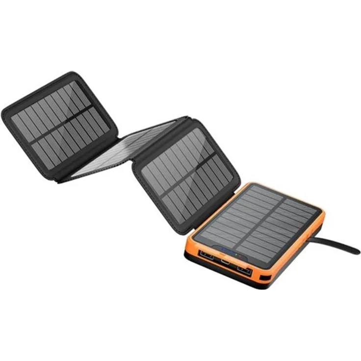 Lippa 20.000 mAh 7W faltbare Solar Powerbank, USB-C Input/Output, tragbar und leicht