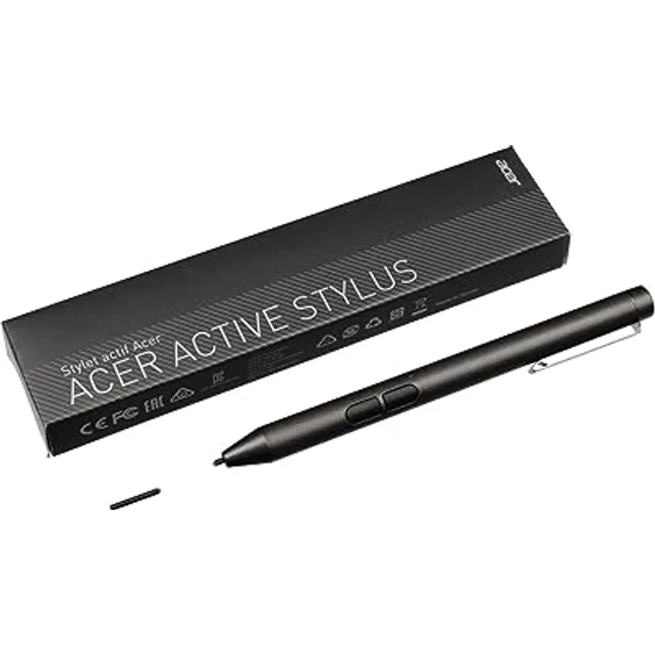 Acer NC.23811.040 Original Active Stylus ASA630 inkl. 2X AAAA-Batterien inkl. Batterien für Spin 1 (SP111-31), 5 (SP515-51N), Switch 3 (SW312-31P), 5 (SW512-52), IdeaPad Miix 510-12ISK (80U1)