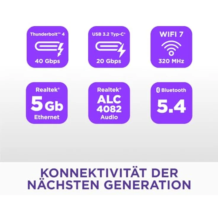 NZXT N9 Z890 ATX Gaming-Mainboard für Intel Core Ultra (Serie 2), 20+1+1 Phasen, DDR5, 5X M.2, PCIe 5.0, Wi-Fi 7, 5GbE, Thunderbolt 4, RGB, Vollmetallabdeckung, Weißes PCB – Bild 4
