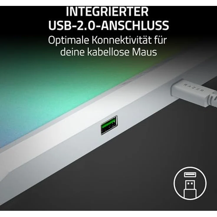 Razer Firefly V2 Pro, Mausmatte mit 15 individuell anpassbaren RGB-Beleuchtungszonen, Weiss – Bild 5