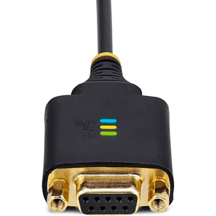 StarTech.com 30cm USB Null Modem Kabel, USB Seriell Adapter mit FTDI Chipsatz, schwarz, unterstützt Windows/macOS/Linux – Bild 5