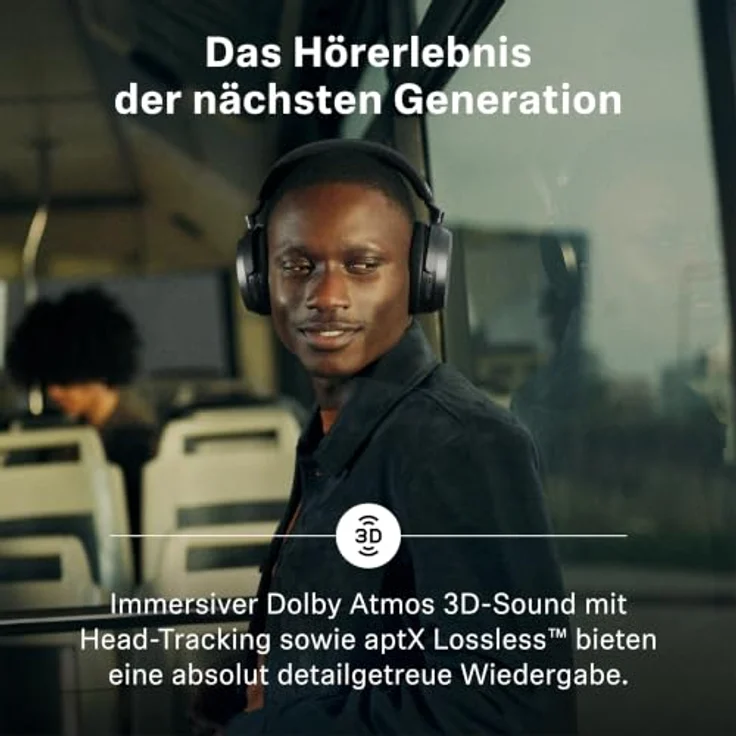 SENNHEISER MOMENTUM 5, Over-ear Kopfhörer mit Noise Cancellation und 57 Stunden Akkulaufzeit, Bluetooth Schwarz – Bild 3