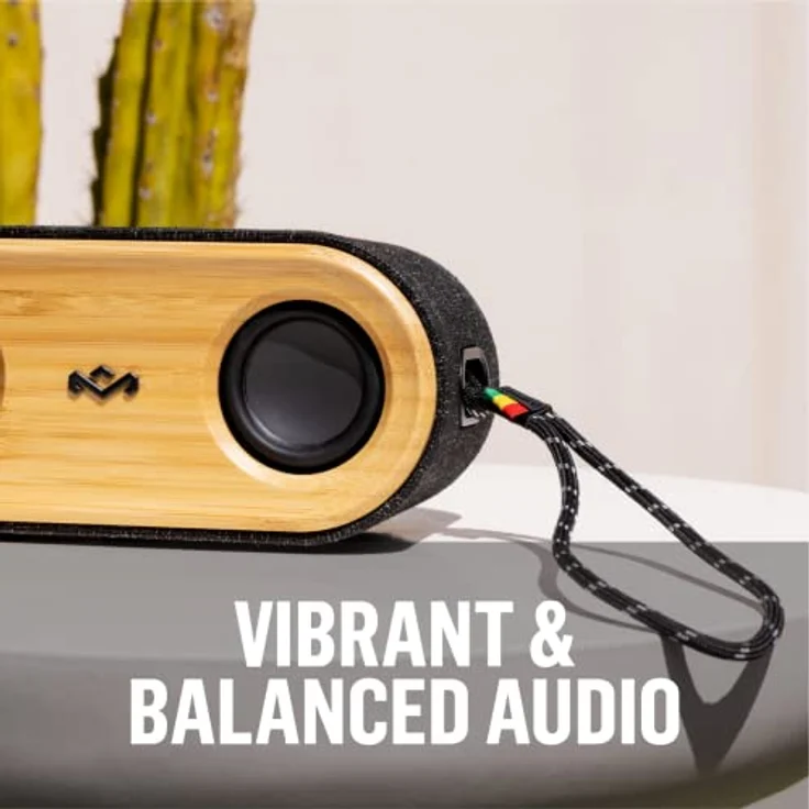 House of Marley Bluetooth-Lautsprecher Get Together Mini 2 (15 h, Akkubetrieb), Bluetooth Lautsprecher, Gelb, Schwarz – Bild 6