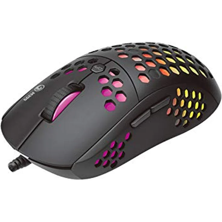 Marvo M399 Gaming-Maus, 6400 DPI, optischer Sensor, 6 programmierbare Tasten, ergonomisches Design, schwarz – Bild 2