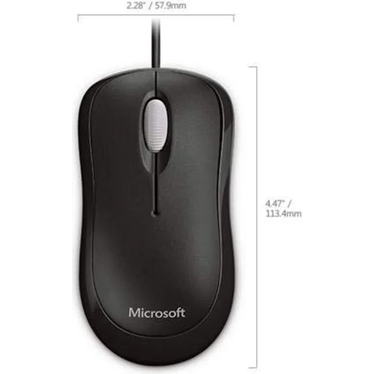 Microsoft Basic Optical Mouse für Business schwarz – Bild 4