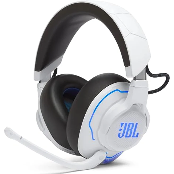 JBL Quantum 910P Over-Ear Gaming Kopfhörer – Für die Playstation und weitere Konsolen – Mit Head-Tracking-Funktion, ANC und 39 Stunden Akkulaufzeit – Weiß – Bild 1