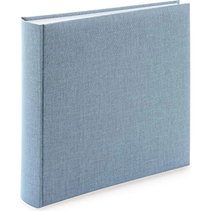goldbuch Leinen Fotoalbum Summertime Trend 2, 35x36cm, 100 weiße Seiten, blau-grau, buchgebunden mit Pergaminseiten, Made in Germany – Bild 9