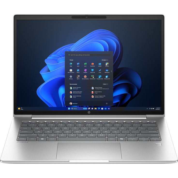 HP ProBook 4 G1i 14 D74V0ES, 14" WUXGA IPS 400 Nits, Intel Core Ultra 7 255H, 24GB RAM, 1TB SSD, RTX 3050, Windows 11 Pro, silber