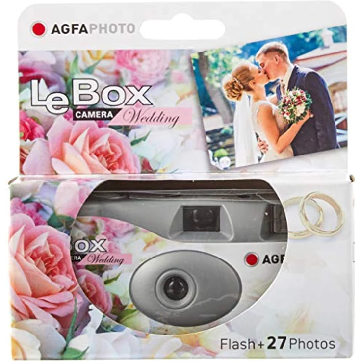 AgfaPhoto LeBox Wedding Flash 400 27 Aufnahmen, Einwegkamera – Bild 4