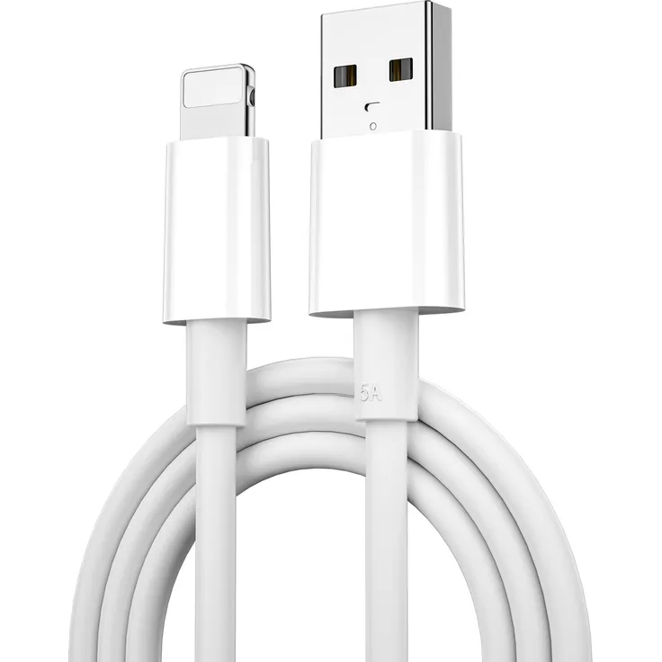 WiWU Classic Serie Wi-C006 USB Kabel, USB A zu Lightning 2.4A, 1,2 m, weiß