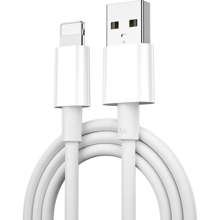 WiWU Classic Serie Wi-C006 USB Kabel, USB A zu Lightning 2.4A, 1,2 m, weiß