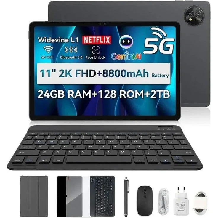 Blackview Zeno 10 5G Tablet, 11 Zoll, 6GB RAM, 128GB Speicher, EU Plug 220V