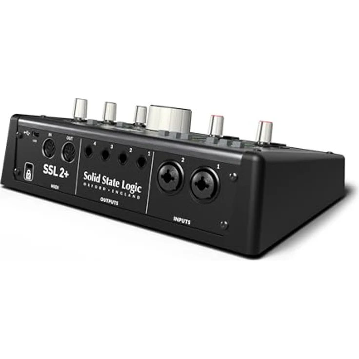 Solid State Logic SSL 2+ MKII, 2x4 USB-Audio-Schnittstelle mit 32 Bit / 192 kHz AD/DA Konvertern, 2 Mikrofonvorverstärkern und umfangreicher Software-Suite – Bild 4