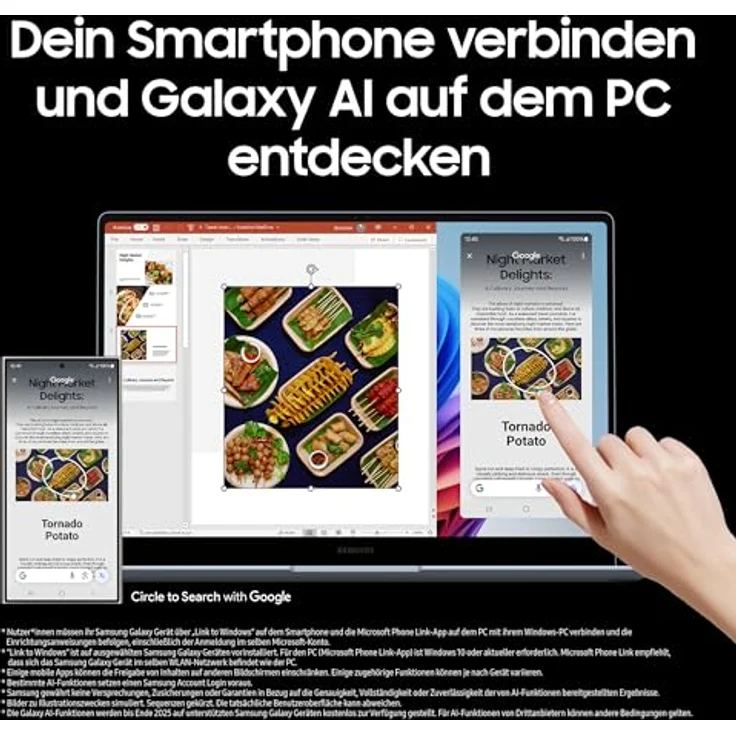 Samsung Galaxy Book4 Edge AI-Laptop NP940XMA-KB1DE, 14-Zoll-Display, 16GB RAM, Snapdragon X Elite Prozessor, 512GB Speicher, Copilot, Sapphire Blue – Bild 4