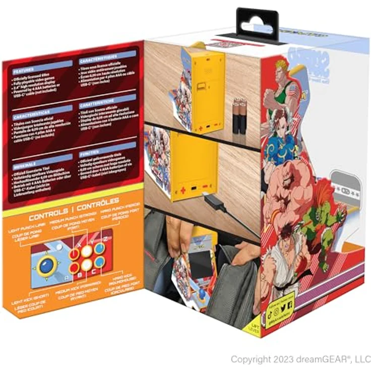 My Arcade Nano Player Street Fighter II, portable Konsole mit 2.4" Farbdisplay und 2 Spielen – Bild 8