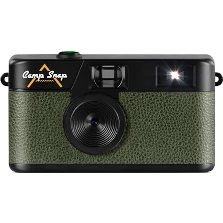 Camp Snap CS-V105 Retro Digitalkamera, 8MP, Vintage-Fotoeffekte, ohne Display, USB-C, SD-Slot, grün – Bild 1