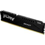 Kingston Fury Beast 16GB Schwarz DDR5 DIMM Desktop Gaming Speicher - 6000MT/s CL36 Einzelnes Modul