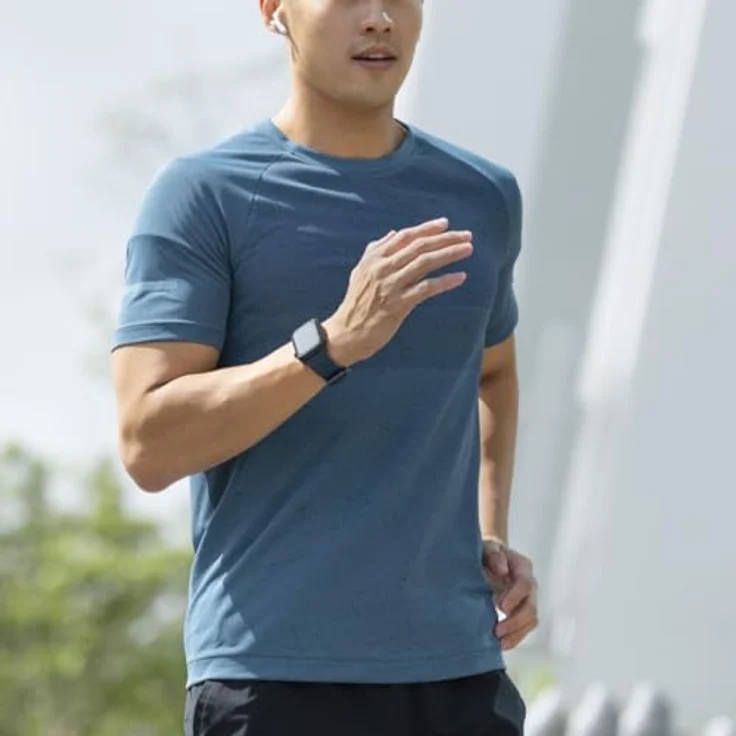 UNIQ Linus Airosofy Silikon-Armband für Apple Watch, 49/45/44/42 mm, wasserdicht und atmungsaktiv, Rennblau – Bild 5