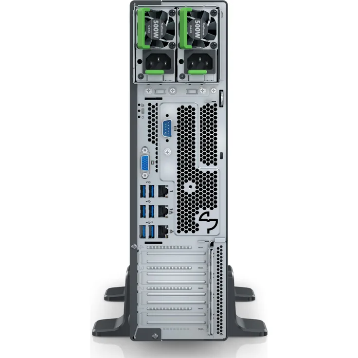 Fujitsu PRIMERGY TX1320 M6, Tower Server mit Intel Xeon E-2434, 32 GB RAM, Hot-Swap-fähigen Speichereinschüben und 1GbE Netzwerkanschluss