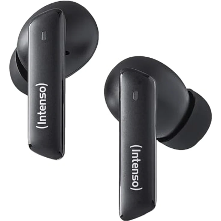 Intenso True Wireless Kopfhörer Buds Pro T500AE schwarz, Spritzwasserschutz, Ergonomische Passform, Touchsteuerung, Akkulaufzeit bis zu 9 Stunden – Bild 6