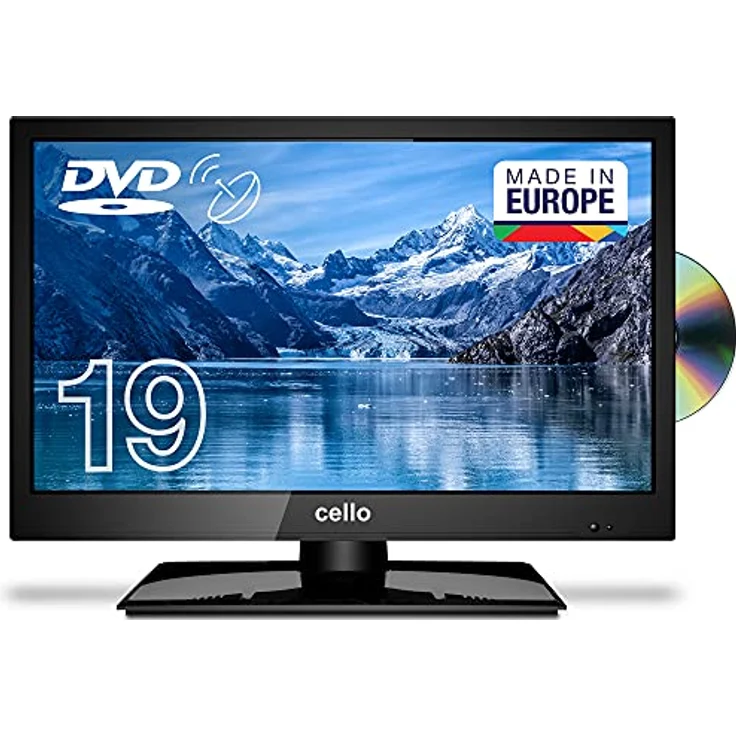 Cello C1920FSDE 19" (47 cm Diagonale) HD Ready LED TV mit eingebautem DVD Player und DVBT2 S2 Triple Tuner – Bild 1