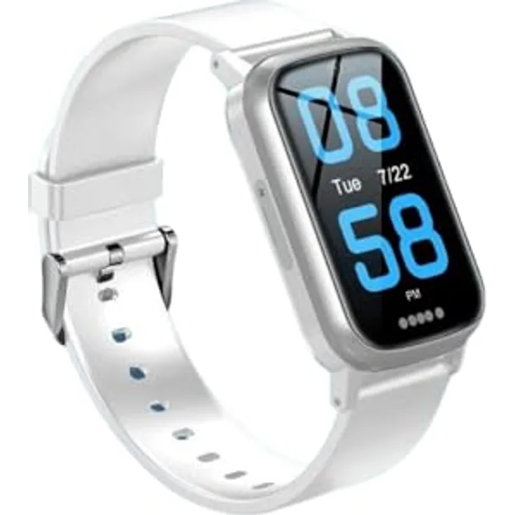 NikuTRAX GPS-Smartwatch NC92S, Sturzerkennung und Vitalfunktionen, weiß