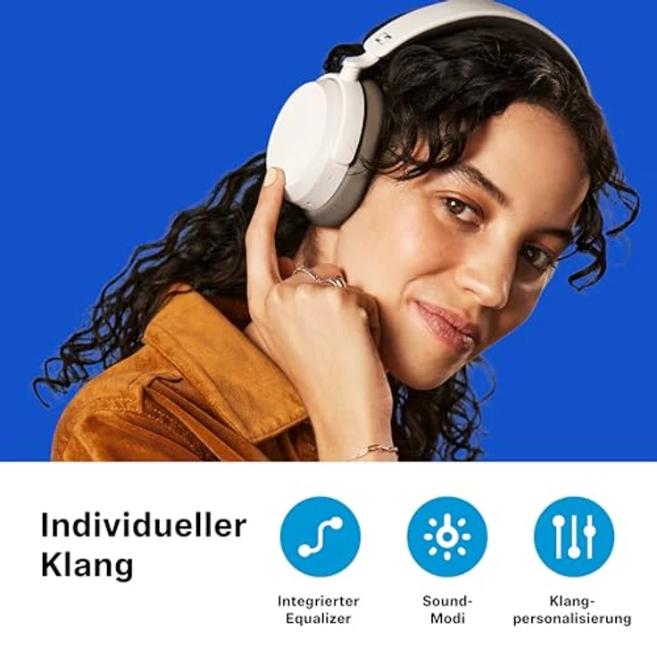 Sennheiser ACCENTUM Plus Wireless Bluetooth Kopfhörer – optimale Klangqualität mit Schnellladefunktion, 50 Stunden Akkulaufzeit und Adaptive Hybrid ANC – Schwarz – Bild 5