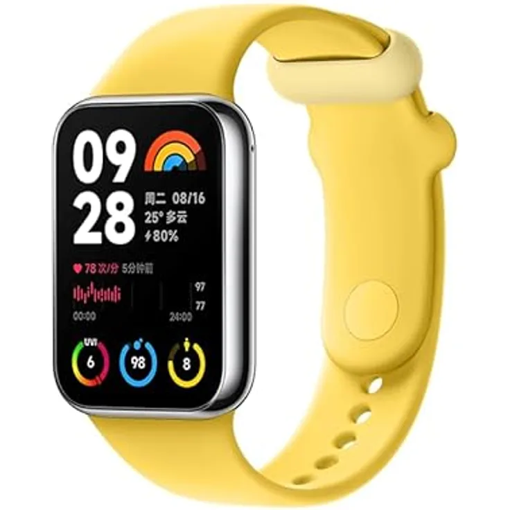 Xiaomi TPU Quick Release Strap, ergonomisches Wearables-Zubehör in Lemon Yellow, robust und pflegeleicht für Sportaktivitäten
