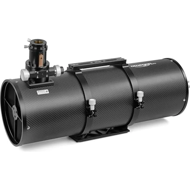 Omegon Teleskop Pro Astrograph Carbon OTA 203/800, Carbonfasertubus, stabiler R&P-Fokussierer 1:10 Untersetzung – Bild 3